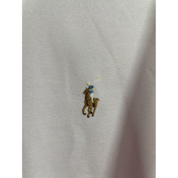 Ralph Lauren - Men's Purple Long Sleeve Button Down - Size 18 *Multicolor Pony* - Picture 3 of 9